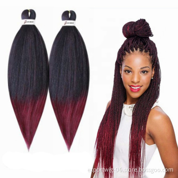 Pre-stretched Braiding Hair Easy Braid Hair Expression Ombre Prestretched Braiding Hair African Pre stretch